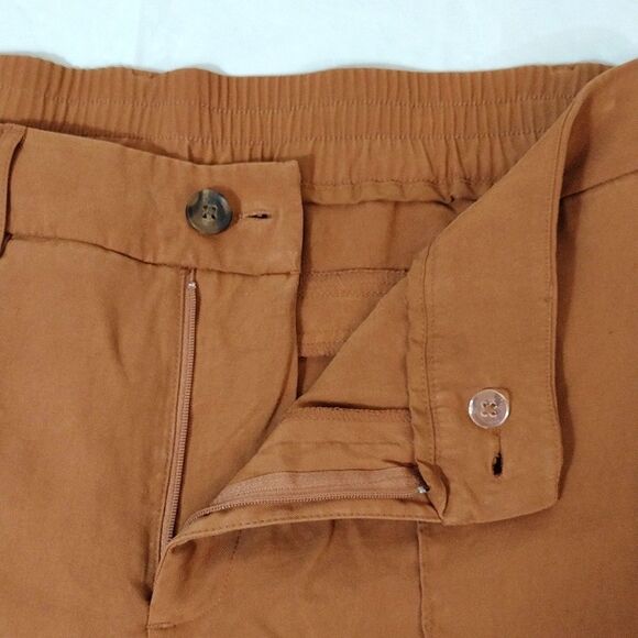 A New Day Nutmeg Brown High Waist Cuffed Rayon Pants Plussize 18 - Picture 12 of 16